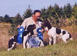 Gerald Babin with Trixie and Smokey