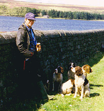 John with the Saighton dogs.